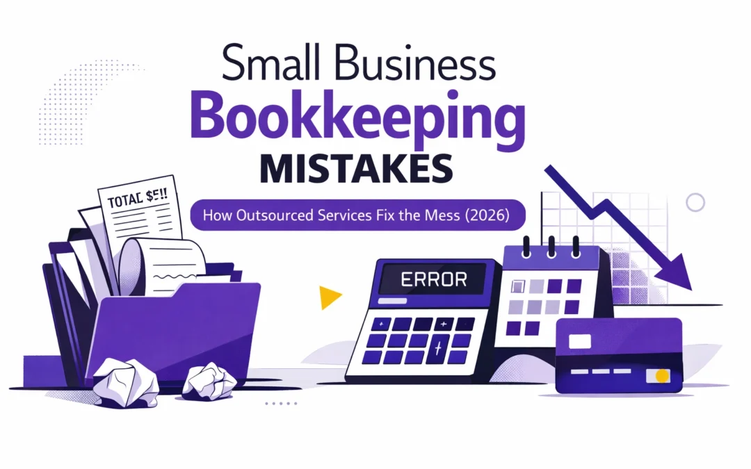 Small Business Bookkeeping Mistakes: How Outsourced Services Fix the Mess (2026)