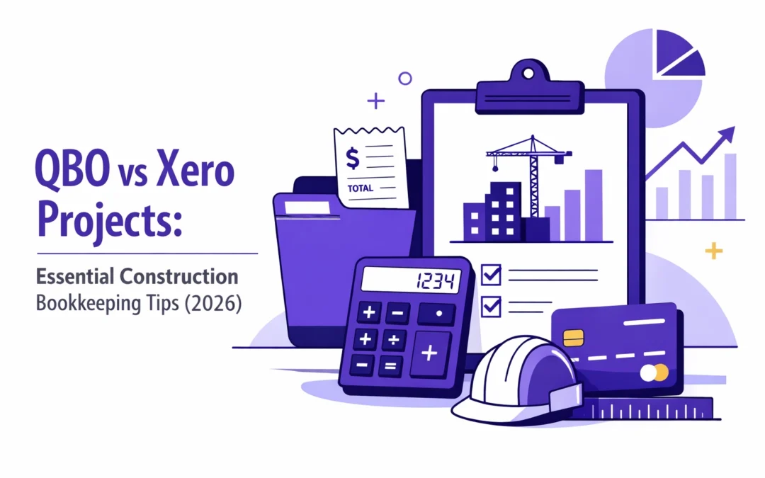 QBO vs Xero Projects: Essential Construction Bookkeeping Tips (2026)