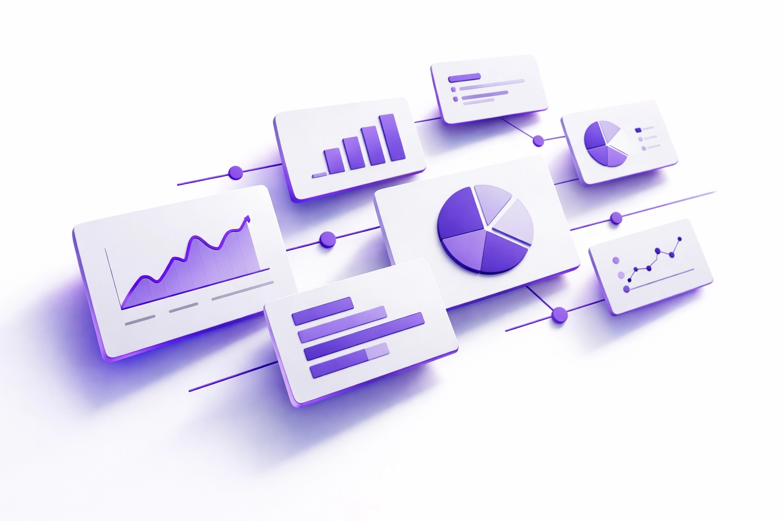 Professional financial reports with charts and data visualizations for CPA review