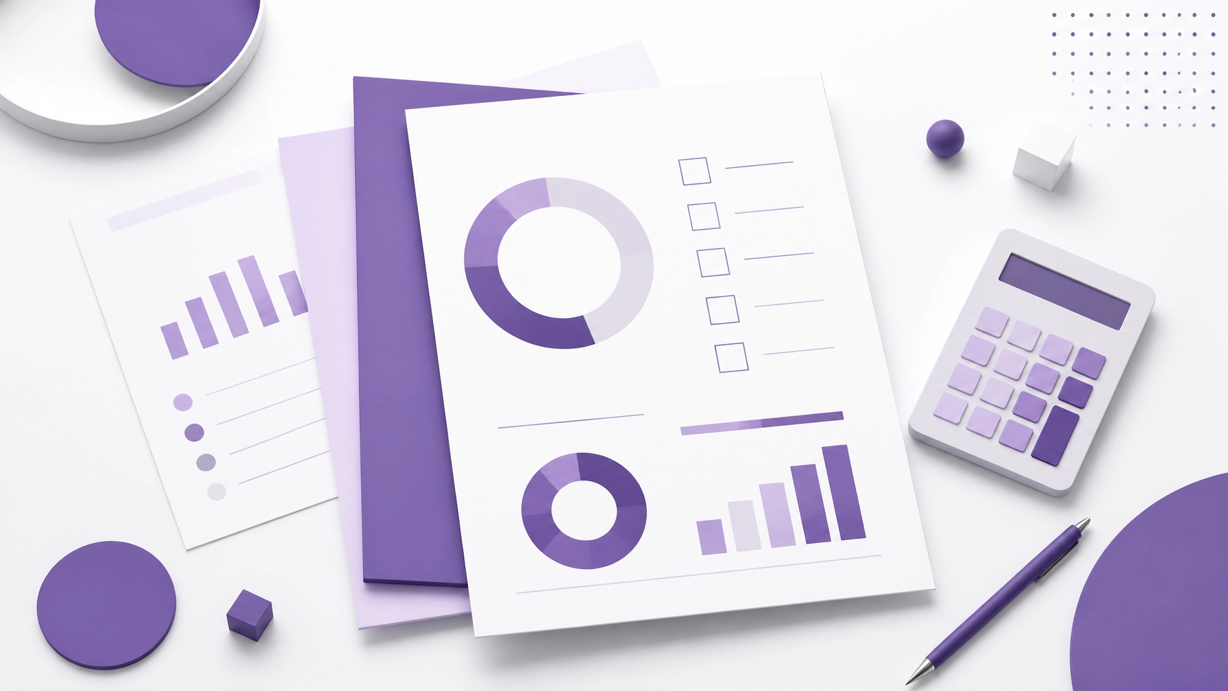 Professional office setting with people reviewing reports