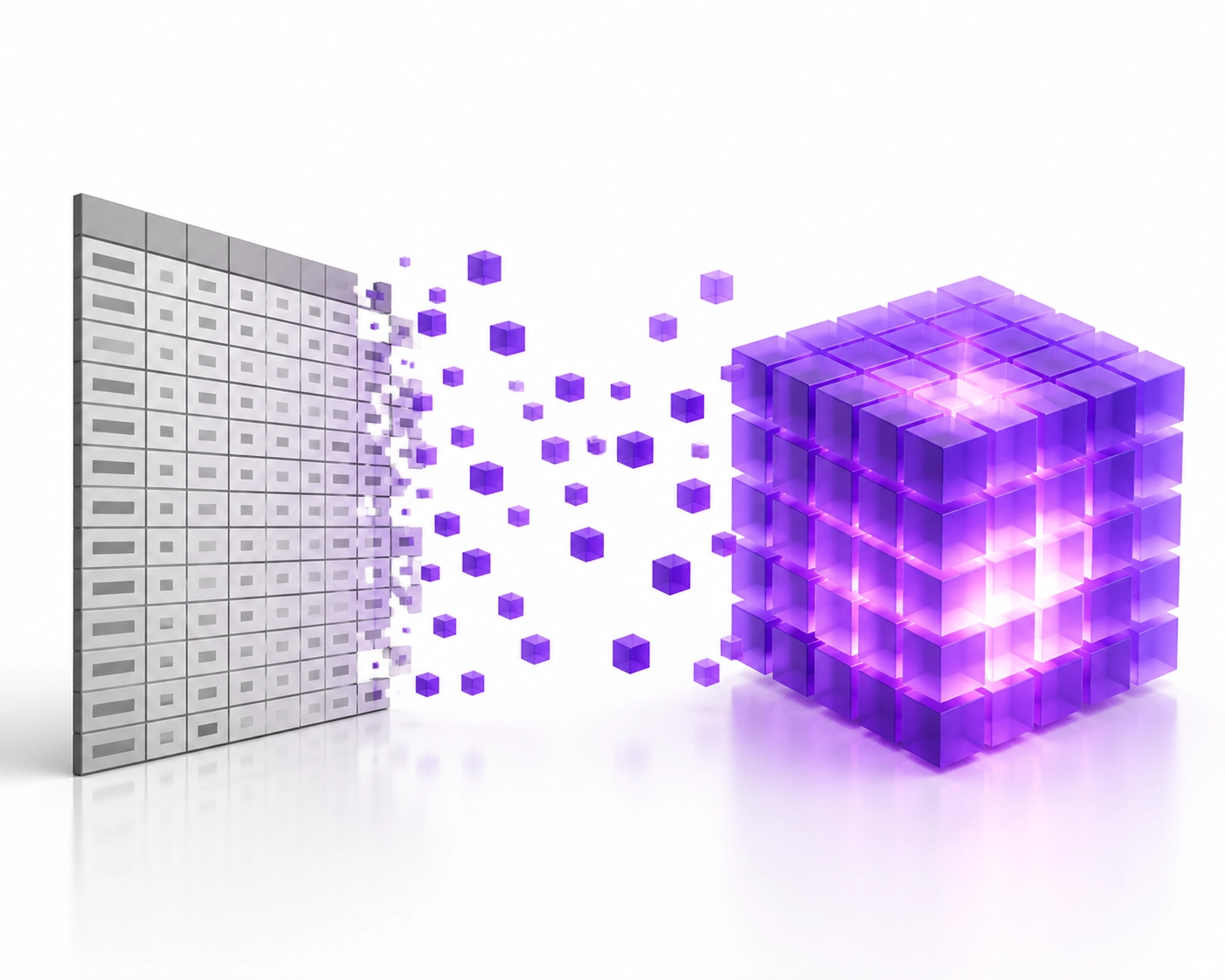 A visual shift representing the transition from manual spreadsheets to cloud bookkeeping software.
