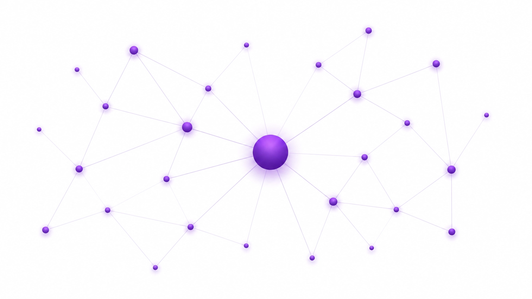 AI bookkeeping with human oversight abstract minimalist visual of interconnected nodes representing central human intelligence and oversight