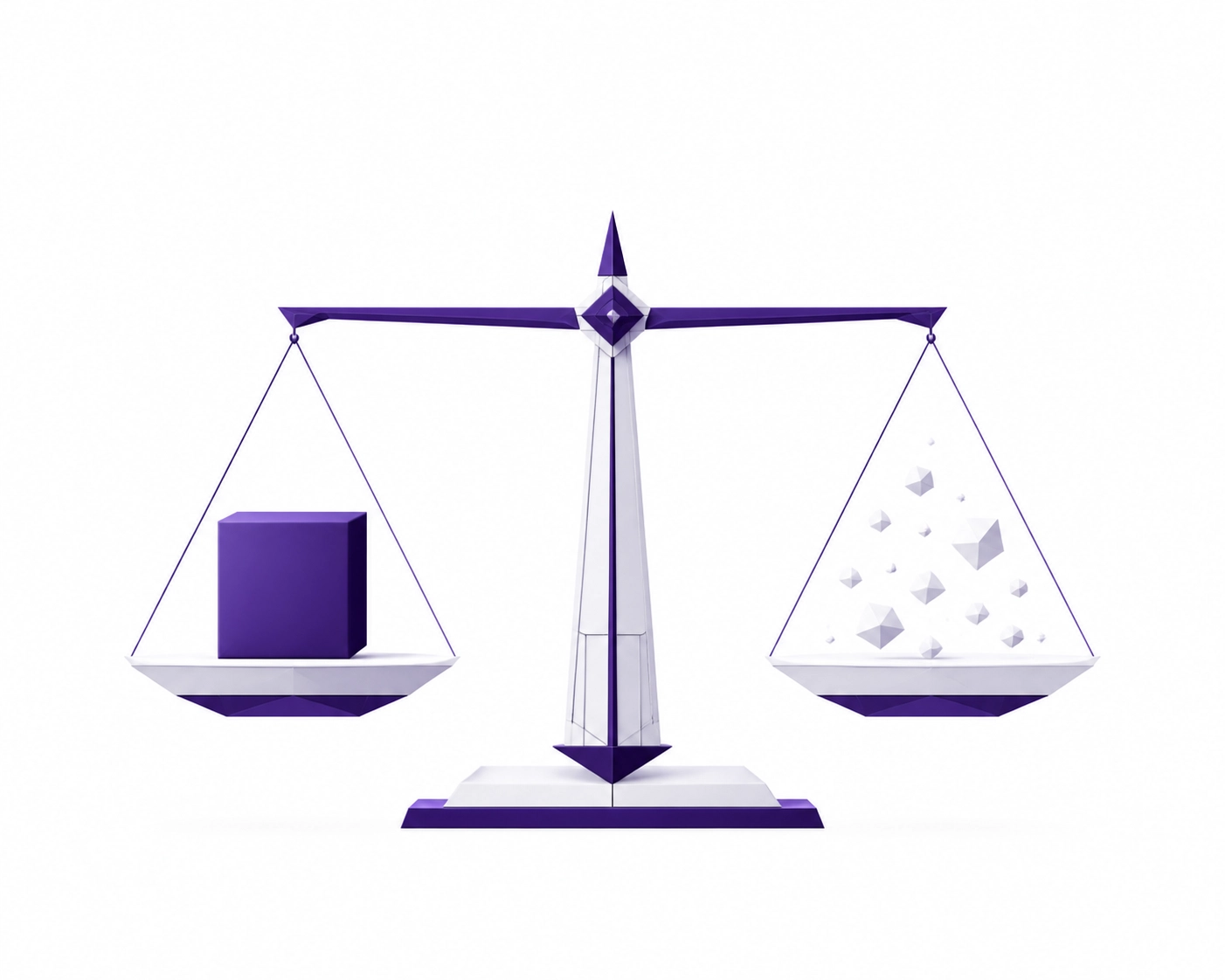 A balance scale symbolizing financial accuracy and the value of professional bookkeeping services.
