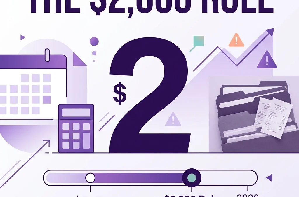 The $2,000 Rule: 1099 Threshold Changes & Penalties in 2026