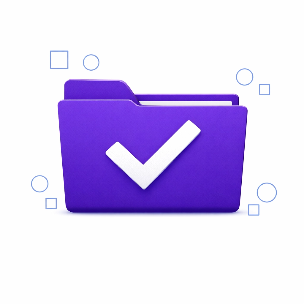 Secure digital document folder for organized contractor W-9 forms and 1099 compliance.
